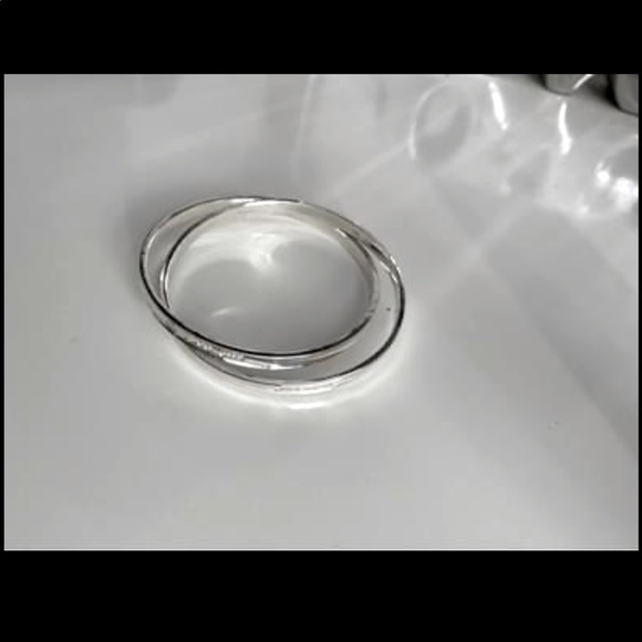 Authentic Tiffany & Co interlocking double bangles - Picture 2 of 5